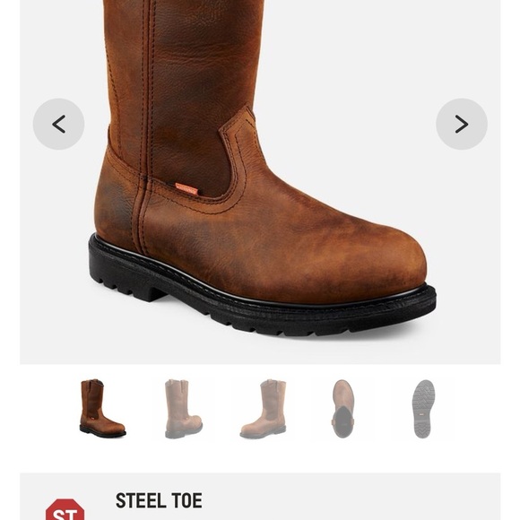 Red Wing Boots WORX 5700 Steel Toe WP New in Box Size 9.5 WW - Picture 8 of 8